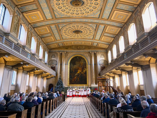 Carol Service in the Chapel of St Peter and St Paul in UK Regional