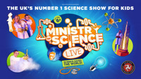 Ministry of Science Live! in UK / West End Logo