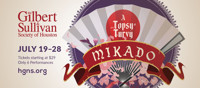 A Topsy Turvy Mikado show poster