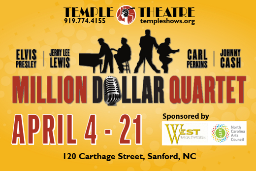 Million Dollar Quartet show poster