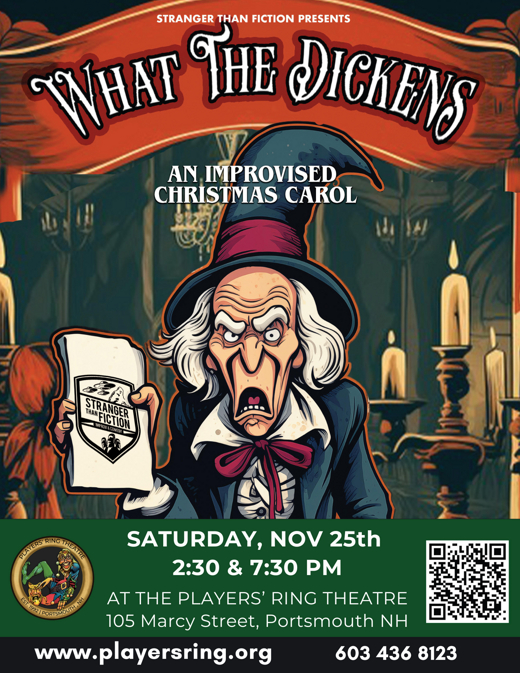 'What the Dickens' show poster