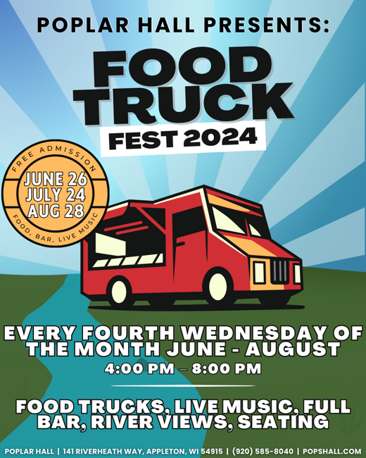 Food Truck Fest 2024 at Poplar Hall in Appleton, WI