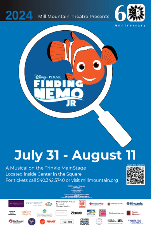 Disney/Pixar's Finding Nemo Jr. at Mill Mountain Theatre in Central Virginia