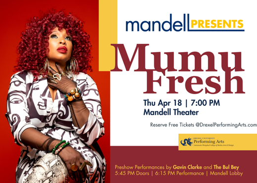 Mandell Presents: Mumu Fresh show poster