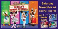 Disney's Live Presents 'Mickey's Music Festival' show poster