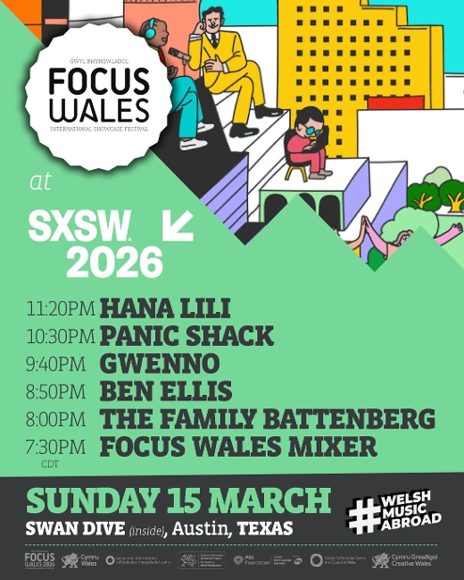 PLANETARY GROUP PRESENTS FOCUS WALES 2026 SXSW SHOWCASE & MIXER show poster