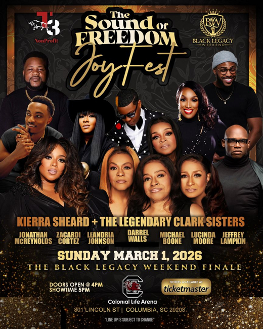 Sound of Freedom Joy Fest show poster