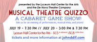 Musical Theatre Quizzo show poster