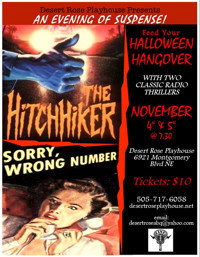 Halloween Hangover - An evening of classic suspense! show poster