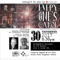 Everyone's Carol Benefit Concert Reading St. Marks in the Bowery show poster