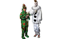 Piff the Magic Dragon and Puddles Pity Party in Boston Logo