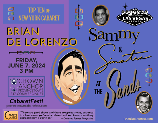 Brian De Lorenzo - Sammy & Sinatra at the Sands show poster