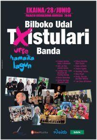 The municipal band of “txistularis” (Basque flute) of Bilbao