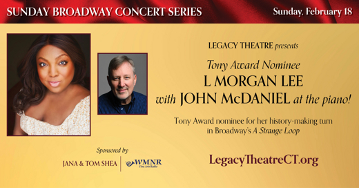 L Morgan Lee with John McDaniel at the Piano! show poster