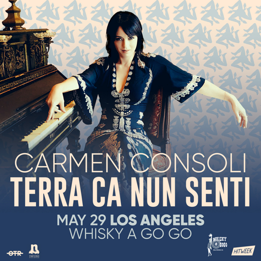 Italian music superstar Carmen Consoli live at Whisky A Go Go show poster