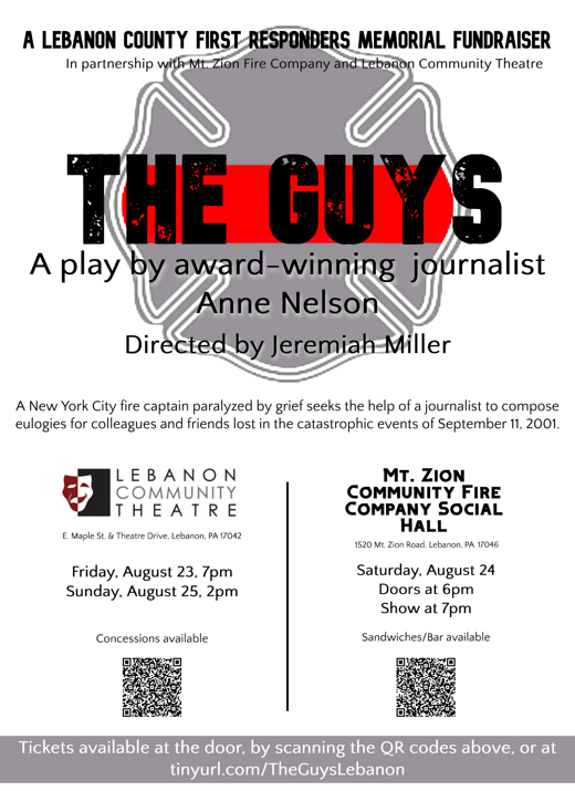 The Guys by Ann Nelson show poster