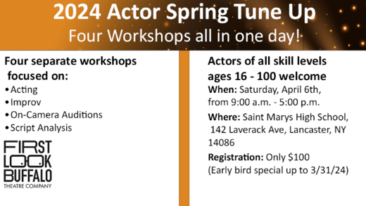 Actor's Spring Tune Up Training Day in Buffalo