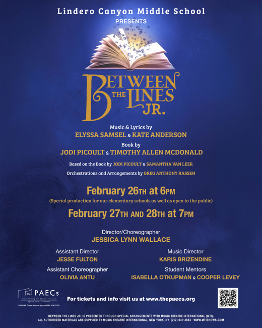 Between the Lines JR show poster