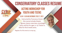 Acting Workshop For Youth & Teens