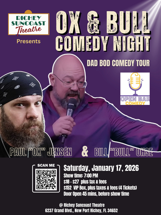 Ox & Bull Bring the “Dad Bod Comedy Tour” to Ox and Bull Comedy Night 