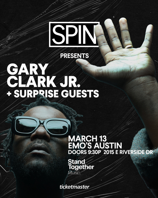 SPIN Magazine presents Gary Clark Jr. live at Emo's Austin this March 13