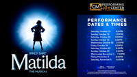 Roald Dahl's Matilda the Musical in Long Island Logo