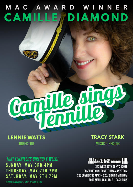 Camille Sings Tennille show poster