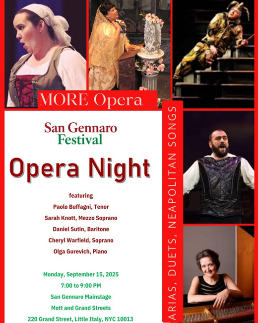 Opera Night at the San Gennaro Festival