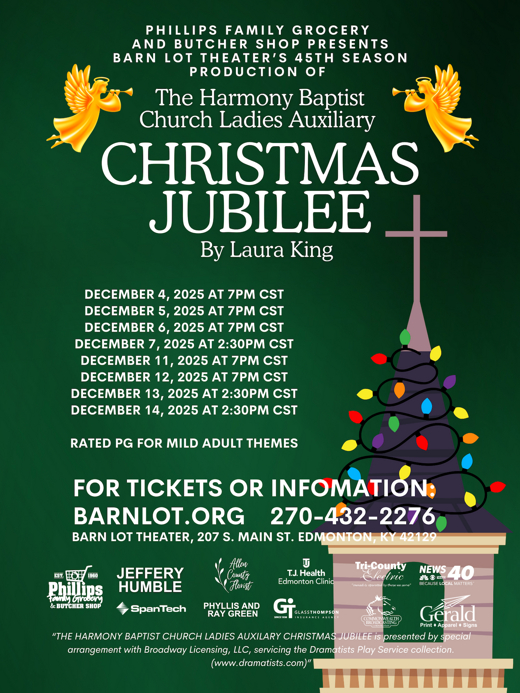 The Harmony Baptist Church Ladies Auxiliary Christmas Jubilee show poster