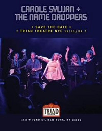 CAROLE SYLVAN & THE NAME DROPPERS show poster