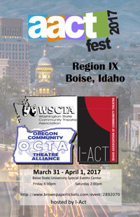 AACT Region IX festival competition show poster