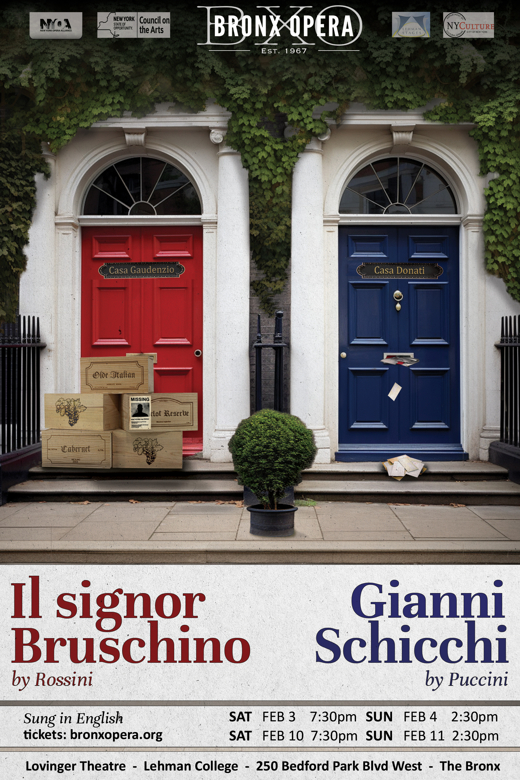 Il Signor Bruschino and Gianni Schicchi show poster