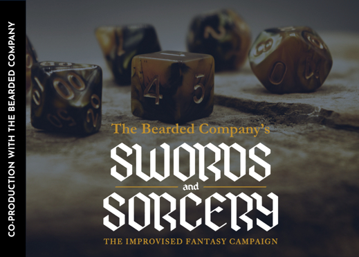 The Bearded Company's Swords & Sorcery show poster