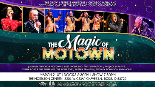 The Magic of Motown at Morrison Center Boise - 2026