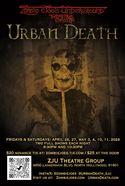 Urban Death show poster