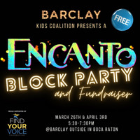 ENCANTO Block Party & Fundraiser show poster