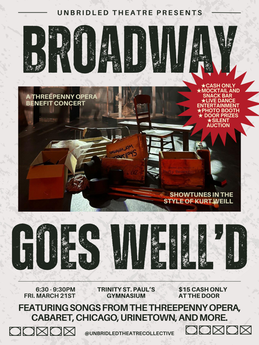 Broadway Goes Weill'd: A Cabaret Fundraiser in Toronto