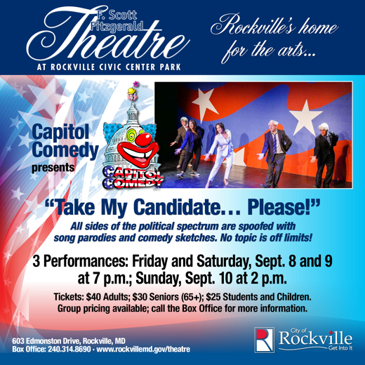 Capitol Comedy presents Take my Candidate...Please!