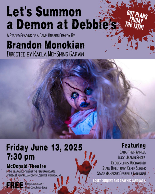 Let's Summon a Demon at Debbie's (staged reading) in Central New York