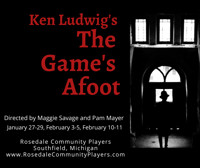 Ken Ludwig's The Game's Afoot in Michigan Logo