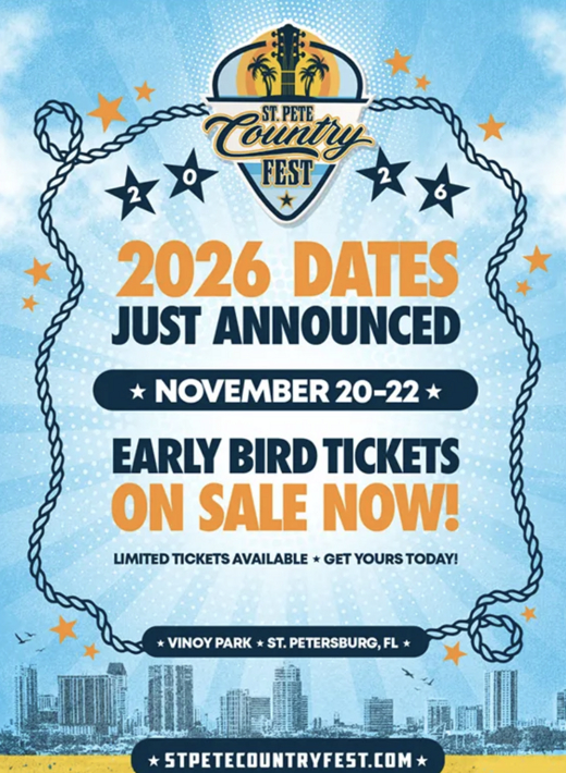 St. Pete Country Fest – Friday in Tampa at Vinoy Park 2026