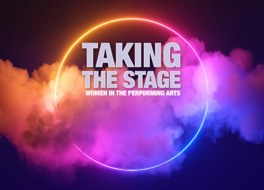 Taking The Stage - celebrating women in the performing arts show poster