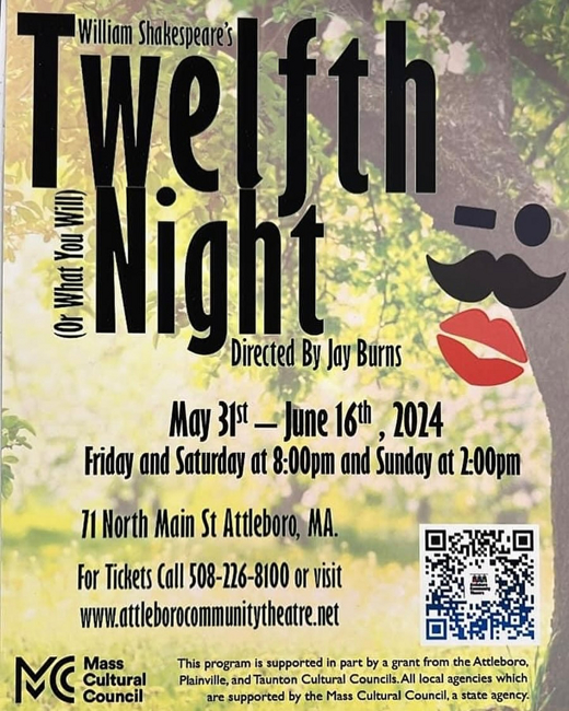 TWELFTH NIGHT (OR WHAT YOU WILL) in Rhode Island