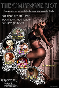 The Champagne Riot Burlesque Revue show poster