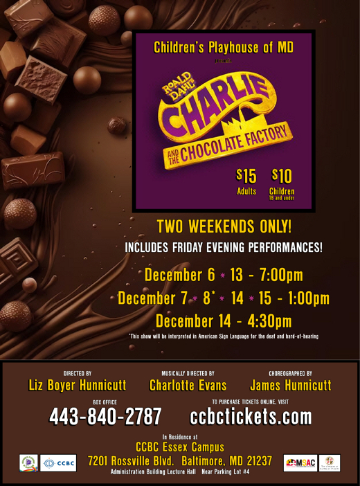 Charlie And The Chocolate Factory show poster