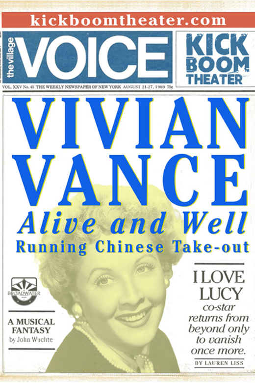 Vivian Vance Alive and Well Running Chinese Take-out show poster