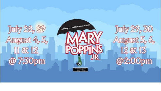 Mary Poppins Jr. show poster