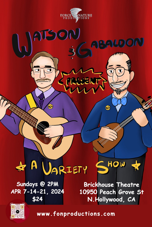 Watson & Gabaldon Present... show poster