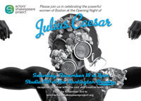 Julius Caesar presented by Actors' Shakespeare Project show poster
