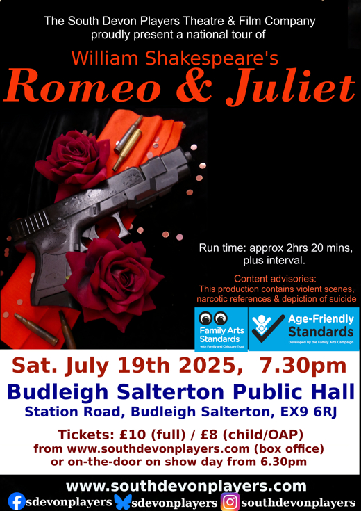 William Shakespeare's Romeo & Juliet (Budleigh Salterton) in UK Regional